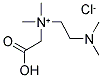 N-(CARBOXYMETHYL)-2-(DIMETHYLAMINO)-N,N-DIMETHYLETHANAMINIUM CHLORIDE 结构式