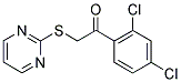 1-(2,4-DICHLORO-PHENYL)-2-(PYRIMIDIN-2-YLSULFANYL)-ETHANONE 结构式