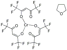 CHROMIUM III HEXAFLUOROPENTANE-DIONATE-TETRAHYDROFURAN COMPLEX 结构式