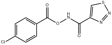 N-[(4-CHLOROBENZOYL)OXY]-1,2,3-THIADIAZOLE-4-CARBOXAMIDE 结构式