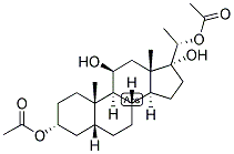 5-BETA-PREGNAN-3-ALPHA, 11-BETA, 17,20-ALPHA-TETROL 3,20-DIACETATE 结构式