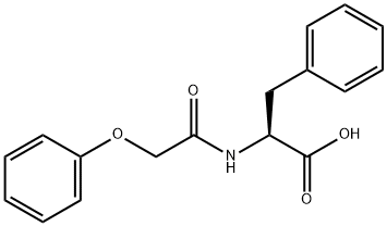 2-[(PHENOXYACETYL)AMINO]-3-PHENYLPROPANOIC ACID 结构式