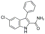5-CHLORO-3-PHENYL-1H-INDOLE-2-CARBOXAMIDE 结构式