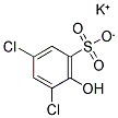 2-HYDROXY-3,5-DICHLOROBENZENESULFONIC ACID, POTASSIUM SALT 结构式