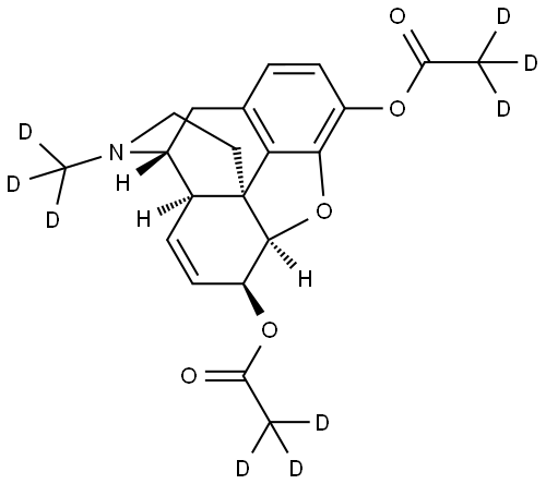 HEROIN-D9 结构式