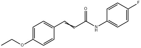 (E)-3-(4-乙氧基苯基)-N-(4-氟苯基)丙烯酰胺 结构式