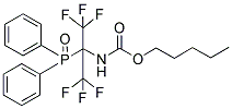 PENTYL N-[1-(DIPHENYLPHOSPHORYL)-2,2,2-TRIFLUORO-1-(TRIFLUOROMETHYL)ETHYL]CARBAMATE 结构式
