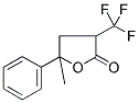 GAMMA-METHYL-GAMMA-PHENYL-ALPHA-(TRIFLUOROMETHYL)-GAMMA-BUTYROLACTONE 结构式