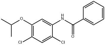 N-(2,4-DICHLORO-5-ISOPROPOXYPHENYL)BENZENECARBOXAMIDE 结构式