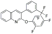 2,4-DIFLUOROPHENYL 3-[3-(TRIFLUOROMETHYL)PHENYL]-2-QUINOLINYL ETHER 结构式