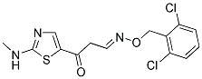 3-[2-(METHYLAMINO)-1,3-THIAZOL-5-YL]-3-OXOPROPANAL O-(2,6-DICHLOROBENZYL)OXIME 结构式