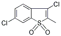 3,6-DICHLORO-2-METHYL-1H-1-BENZOTHIOPHENE-1,1-DIONE 结构式