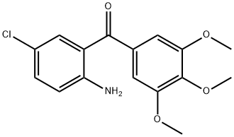 (2-AMINO-5-CHLORO-PHENYL)-(3,4,5-TRIMETHOXY-PHENYL)-METHANONE 结构式