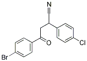 4-(4-BROMOPHENYL)-2-(4-CHLOROPHENYL)-4-OXOBUTANENITRILE 结构式