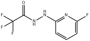 2,2,2-TRIFLUORO-N'-(6-FLUORO-2-PYRIDINYL)ACETOHYDRAZIDE 结构式