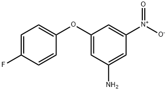 3-(4-氟苯氧基)-5-硝基苯胺 结构式