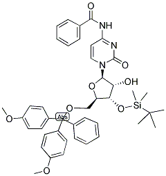 DMT-3'-TBDMS-BZ-CYTIDINE 结构式