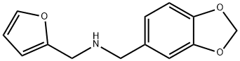 (3-(苯并[D][1,3]二氧戊环-5-基甲基)呋喃-2-基)甲胺 结构式
