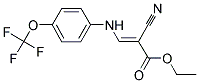 ETHYL 2-NITRILO-3-((4-(TRIFLUOROMETHOXY)PHENYL)AMINO)PROP-2-ENOATE 结构式