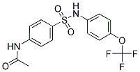 N-(4-(((4-(TRIFLUOROMETHOXY)PHENYL)AMINO)SULFONYL)PHENYL)ETHANAMIDE 结构式