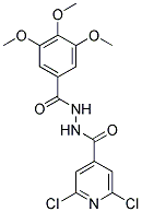 N'1-[(2,6-DICHLORO-4-PYRIDYL)CARBONYL]-3,4,5-TRIMETHOXYBENZENE-1-CARBOHYDRAZIDE 结构式