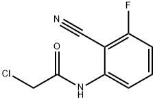 2-氯-N-(2-氰基-3-氟苯基)乙酰胺 结构式