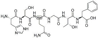 L-His-Ser-Gln-Gly-Thr-Phe 结构式