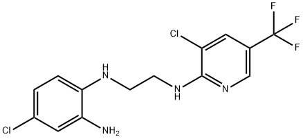 4-CHLORO-N1-(2-([3-CHLORO-5-(TRIFLUOROMETHYL)-2-PYRIDINYL]AMINO)ETHYL)-1,2-BENZENEDIAMINE 结构式