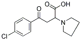 4-(4-CHLOROPHENYL)-4-OXO-2-(1-PYRROLIDINYL)BUTANOIC ACID 结构式