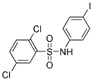 N-(2,5-DICHLOROPHENYL)SULFONYL(4-IODO)ANILINE 结构式