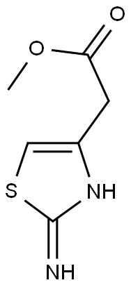 METHYL (2-IMINO-2,3-DIHYDRO-1,3-THIAZOL-4-YL)ACETATE 结构式