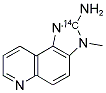 2-AMINO-3-METHYL-3H-IMIDAZO[4,5-F]QUINOLINE-2-14C 结构式
