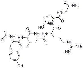 AC-TYR-GLY-LEU-ARG-HYP-GLY-NH2 结构式