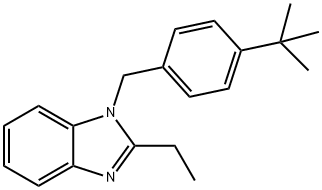 1-(4-TERT-BUTYLBENZYL)-2-ETHYL-1H-BENZIMIDAZOLE 结构式