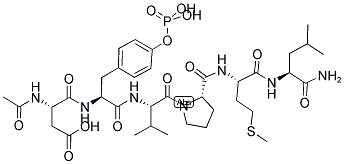 AC-ASP-TYR(PO3H2)-VAL-PRO-MET-LEU-NH2 结构式