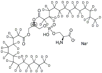 1,2-DIMYRISTOYL-D54-SN-GLYCERO-3-[PHOSPHO-L-SERINE] (SODIUM SALT);14:0 PS-D54 结构式