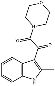 1-(2-甲基-1H-吲哚-3-基)-2-吗啉-4-基-乙烷-1,2-二酮 结构式