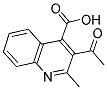 3-ACETYL-2-METHYLQUINOLINE-4-CARBOXYLIC ACID 结构式