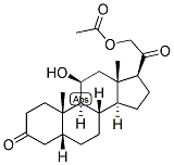 5-BETA-PREGNAN-11-BETA, 21-DIOL-3,20-DIONE 21-ACETATE 结构式