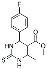 METHYL 2-(4-FLUOROPHENYL)-6-METHYL-4-THIOXO-2H,3H,5H-3,5-DIAZINECARBOXYLATE 结构式