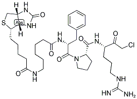 BIOTIN-C6-DPHE-PRO-ARG-CMK 结构式