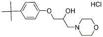1-(4-TERT-BUTYLPHENOXY)-3-MORPHOLIN-4-YLPROPAN-2-OL HYDROCHLORIDE 结构式