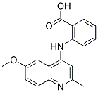 2-(6-METHOXY-2-METHYL-QUINOLIN-4-YLAMINO)-BENZOIC ACID 结构式
