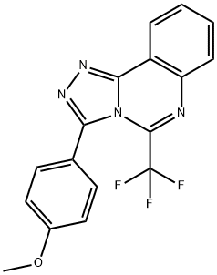 3-(4-METHOXYPHENYL)-5-(TRIFLUOROMETHYL)[1,2,4]TRIAZOLO[4,3-C]QUINAZOLINE 结构式