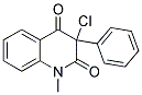 3-CHLORO-1-METHYL-3-PHENYL-1,2,3,4-TETRAHYDROQUINOLINE-2,4-DIONE 结构式