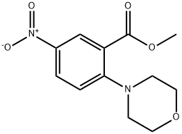 METHYL 2-MORPHOLINO-5-NITROBENZENECARBOXYLATE 结构式