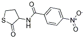 4-NITRO-N-(2-OXOTETRAHYDRO-3-THIOPHENYL)BENZENECARBOXAMIDE 结构式