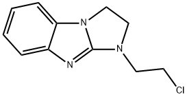 1-(2-CHLOROETHYL)-2,3-DIHYDRO-1H-IMIDAZO[1,2-A]BENZIMIDAZOLE 结构式