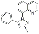 8-(3-METHYL-5-PHENYL-1H-PYRAZOL-1-YL)QUINOLINE 结构式