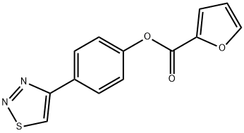 4-(1,2,3-噻二唑-4-基)苯基呋喃-2-羧酸酯 结构式